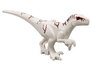 Dinossauro Lego Antrociraptor Branco