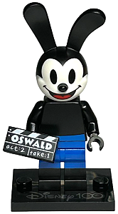 Minifigura Lego Disney 100 - Oswaldo o Coelho Sortudo