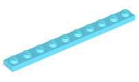 Placa 1x10 Medium Azure