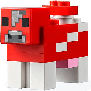 Vaca do Lego Minecraft Vermelha