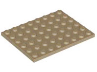 Placa 6x8 Bege Escura