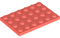 Placa 4x6 Coral