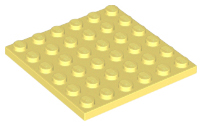 Placa 6x6 Amarelo Claro Brilhante