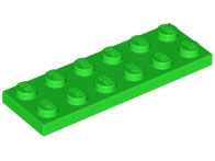 Placa 2x6 Verde Brilhante