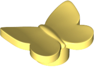 Borboleta Amarelo Claro Brilhante