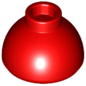 Tijolo Redondo 1 1/2x1 1/2x2/3 topo de cúpula Vermelho