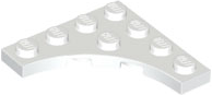 Placa Modificada 4x4 com contorno curvo Branco