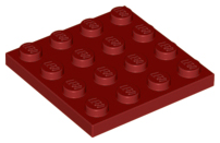 Placa 4x4 Dark Red