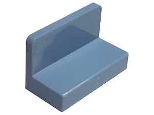 Painel 1x2x1 com cantos arredondados Sand Blue