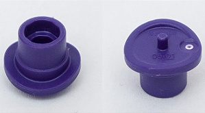 Cartola com alfinete pequeno e parte superior aberta Dark Purple