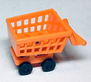 Carrinho de Supermercado Laranja