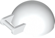 Para-brisa 4x4x1 2/3 Canopy de meia esfera com barra Branco