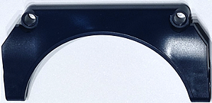 Para-lamas de carro de painel arqueado #32 11 x 2 x 5 topo reto Azul Escuro