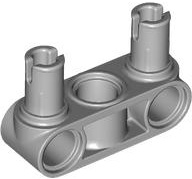 Conector de Pino Perpendicular 3L com 2 Pinos Cinza Claro
