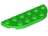 Placa de Cantos Arredondados 2x6 Verde Brilhante