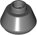 Cone 1 1/2 x 1 1/2 x 2/3 Cinza Escuro