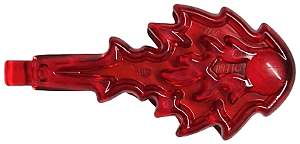 Bola de Fogo com Barra Final - Feitiço Mágico Translúcido Vermelho