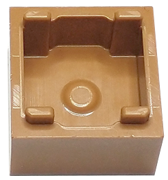 Caixa 2x2x1 com Topo Aberto Medium Nougat