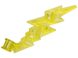 Raio angular ondulado com furo para eixo Translúcido Amarelo