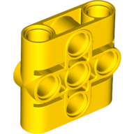 Bloco Conector de Pinos Viga 1x3x3 Amarelo