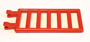 Barra 7x3 com clipes duplos (escada) Vermelha