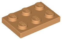 Placa 2x3 - Medium Nougat