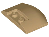 Placa em Cunha 3x4x2/3 Bege Escura