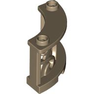 Cerca Redonda 3x3x2 com detalhes ornamentais Bege Escura