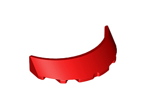 Para-brisa 3x6x1 curvado Vermelho