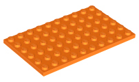 Placa 6x10 Laranja