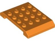 Placa com dupla cunha 4x6x2/3 Laranja