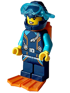 Minifigura Lego City - Mergulhadora Exploradora do Ártico