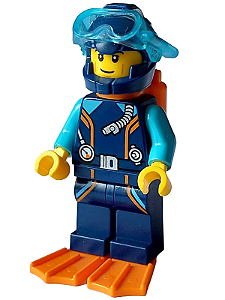 Minifigura Lego City - Mergulhador Explorador do Ártico