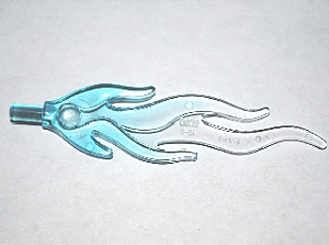 Chama Azul Clara Translúcida