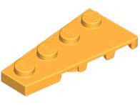 Placa 4x2 Direita Laranja Brilhante