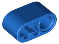 Viga 1x2 com Furo de Pino e Eixo Azul