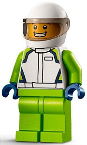 Minifigura Lego City - Piloto de Corrida