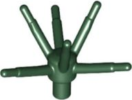 Haste de flor com 6 hastes Verde Escura