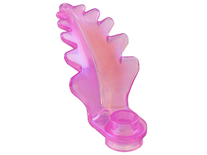 Planta com folha curva e vertical Tranlúcida Rosa Escura Acetinado