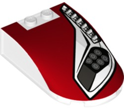 Para-brisa 6x4x1 1/3 Laterais Retas com desenho de Faróis e Ventilação Lado Esquerdo - Translúcido