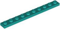 Placa 1x10 Dark Turquoise