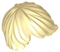 Cabelo Despenteado para o Lado Bege