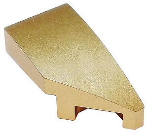 Cunha 1x2 com encaixe direita Dourada Metalica