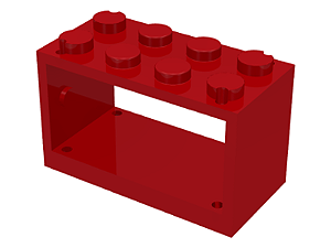 Suporte para carretel de corda 2x4x2 Vermelho
