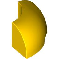 Tijolo Redondo de Canto 2x2 sem Studs Amarelo