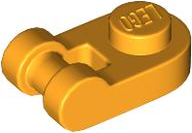 Placa Modificada 1x1 arredondada com alça de barra Laranja Brilhante