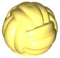 Bola de Lã Amarela Clara Brilhante