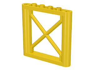 Suporte 1x6x5 com Viga Retangular Amarelo