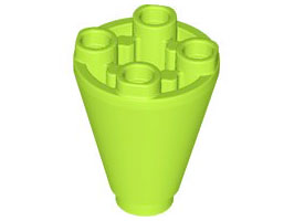 Cone 2x2x2 Invertido Verde Limão
