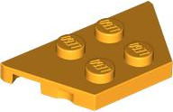 Placa 2x4 trapezoidal Laranja Brilhante